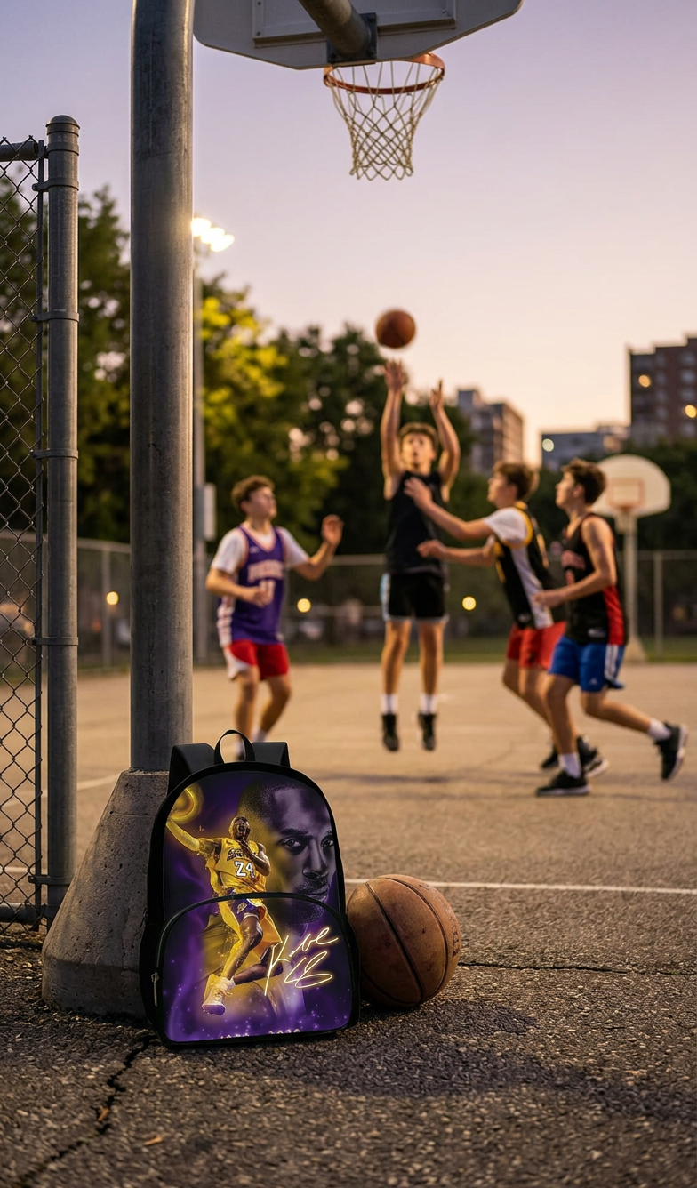 Ensemble sac à dos Kobe Bryant enfant | Sac école basketball 1-3 pièces