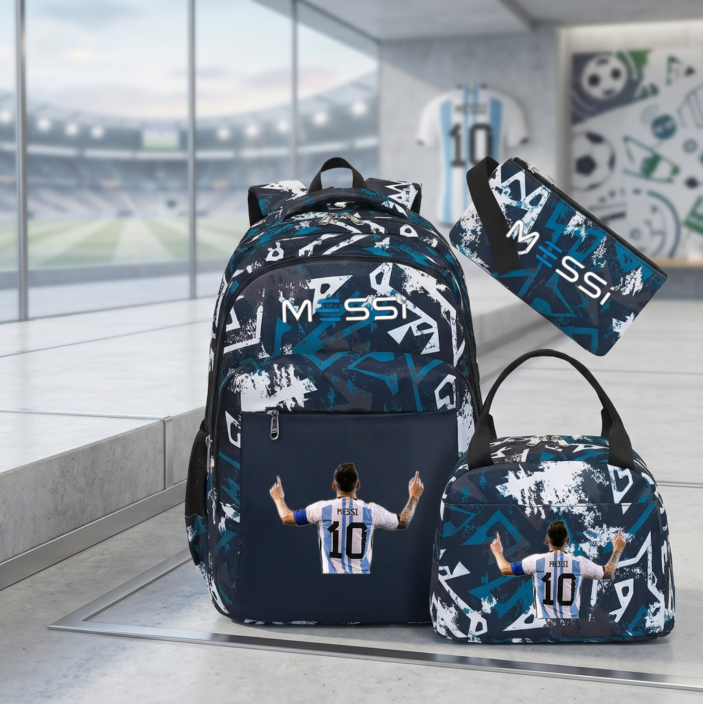Sac à dos Messi enfant | Sac école football légende garçon fille