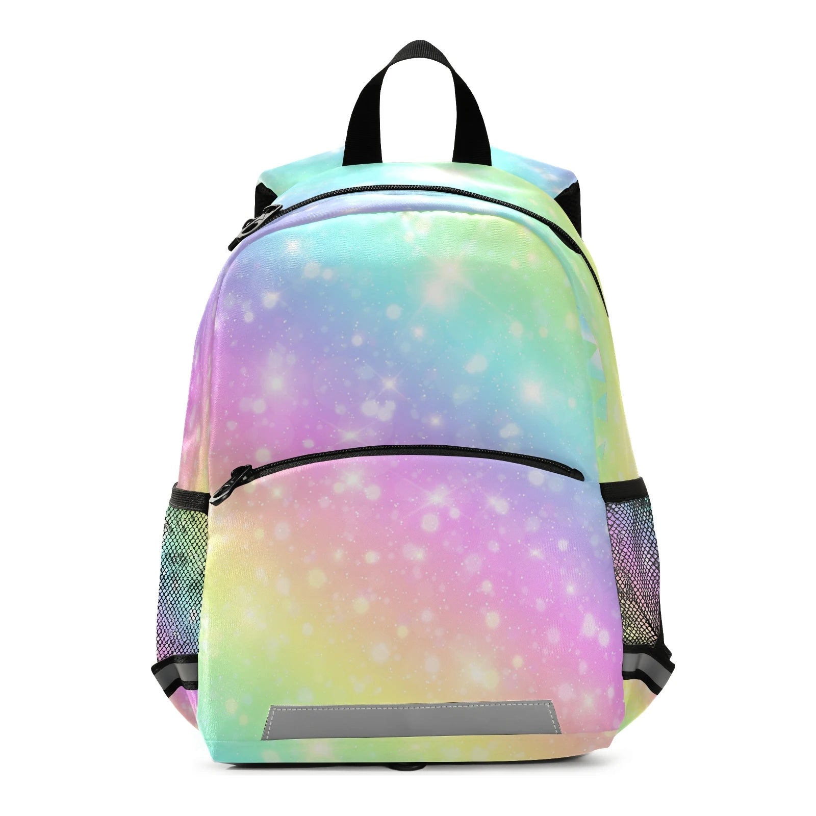 Petit sac à dos tendance arc-en-ciel léopard rose gold