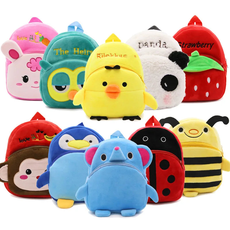 Sac à dos 3D animaux enfant | Sac maternelle pingouin cartoon garçon fille