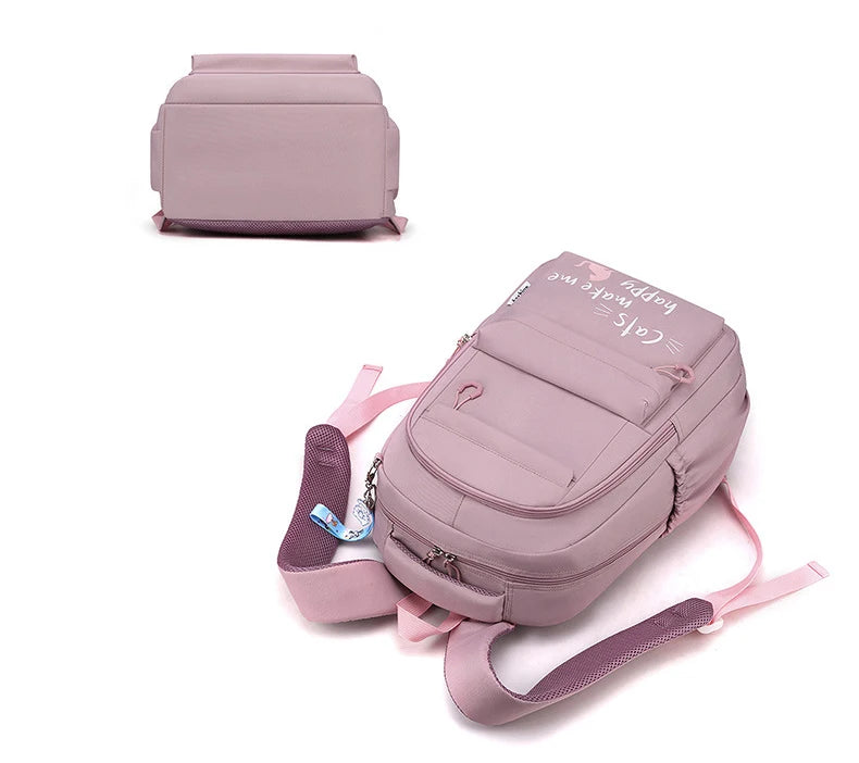 Sac à dos fille ado kawaii | Sac école primaire lycée rose tendance