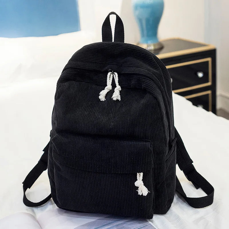 Sac à dos personnalisé prénom enfant | Sac école corduroy brodé cadeau