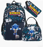 Ensemble sac à dos Sonic camouflage | Sac école spacieux enfant 3-12 ans