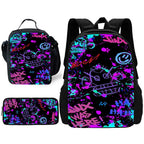 Sac à dos Graffiti J-JinxS enfant | Ensemble sac école trousse lunch bag