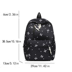 Sac à dos nœud matelassé grande capacité | Sac école fille ado tendance