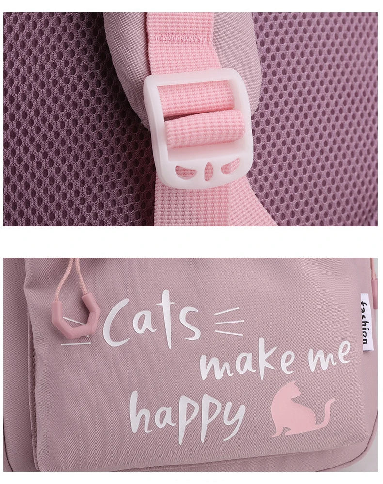 Sac à dos fille ado kawaii | Sac école primaire lycée rose tendance