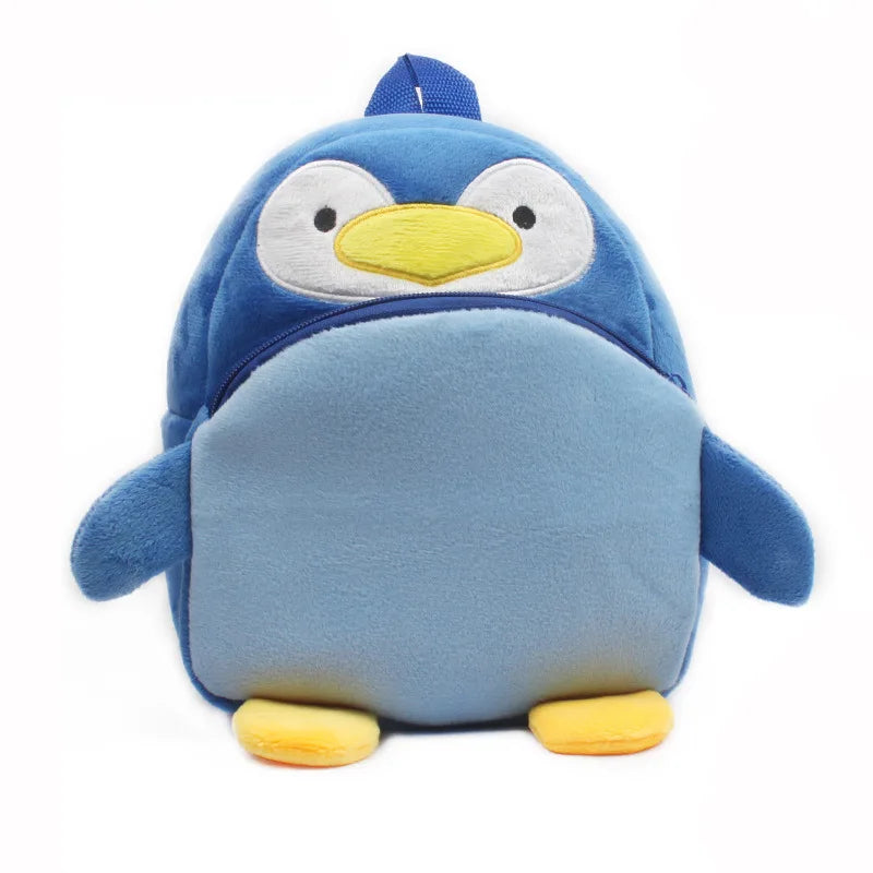 Sac à dos 3D animaux enfant | Sac maternelle pingouin cartoon garçon fille