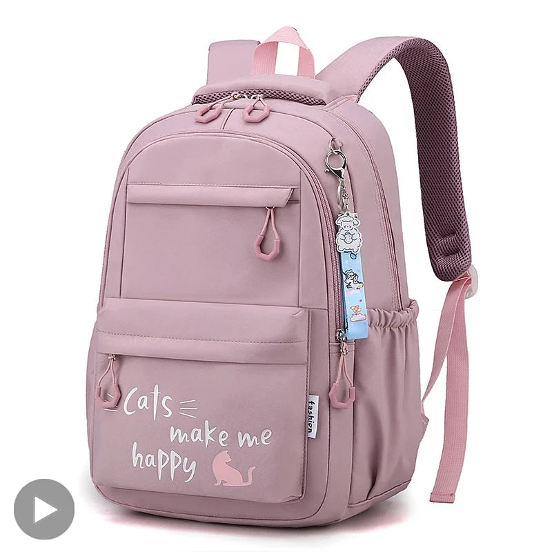 Sac à dos fille ado kawaii | Sac école primaire lycée rose tendance