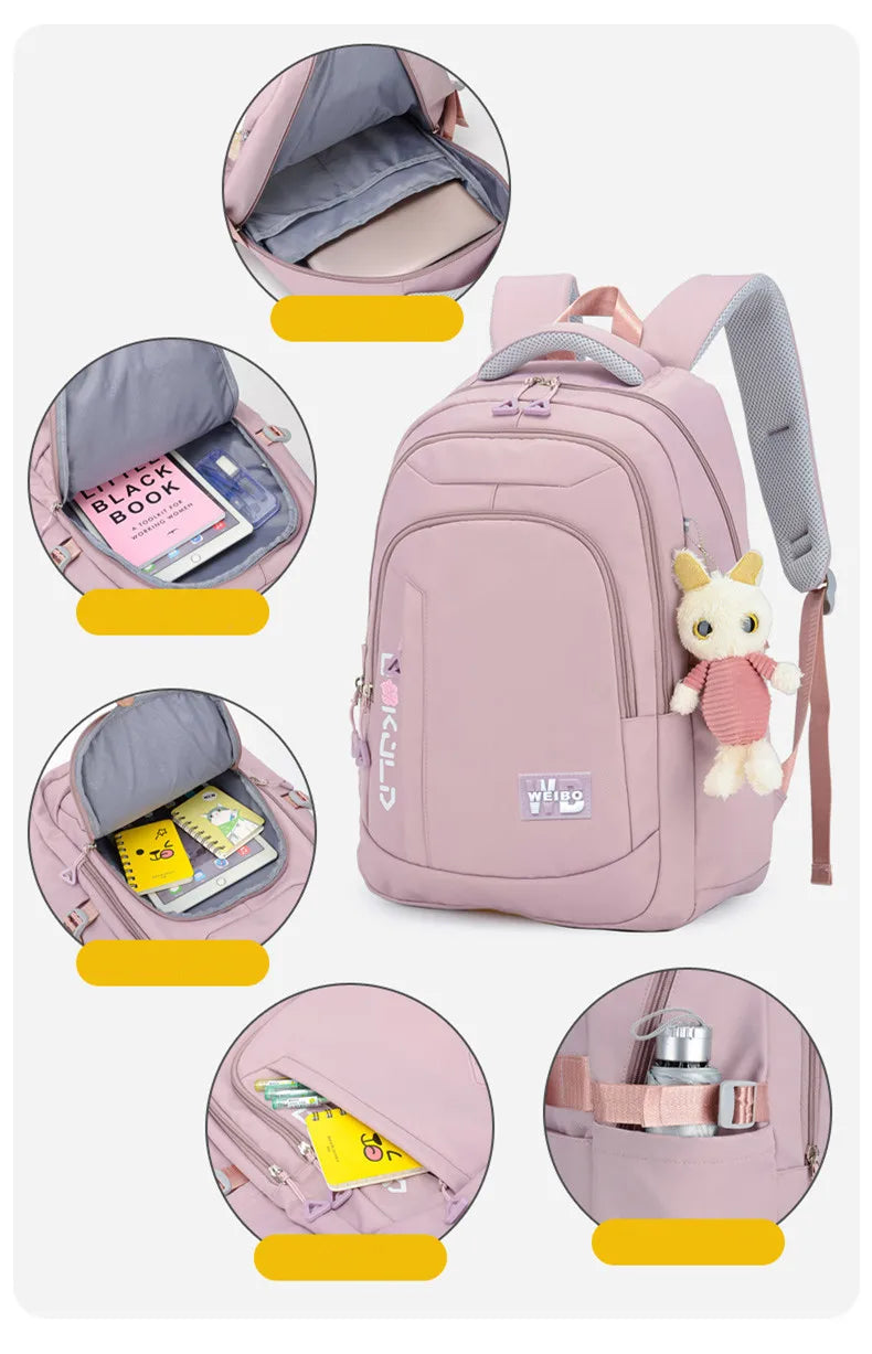 Sac à dos fille ado kawaii | Sac école primaire lycée rose tendance