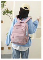 Sac à dos fille ado kawaii | Sac école primaire lycée rose tendance