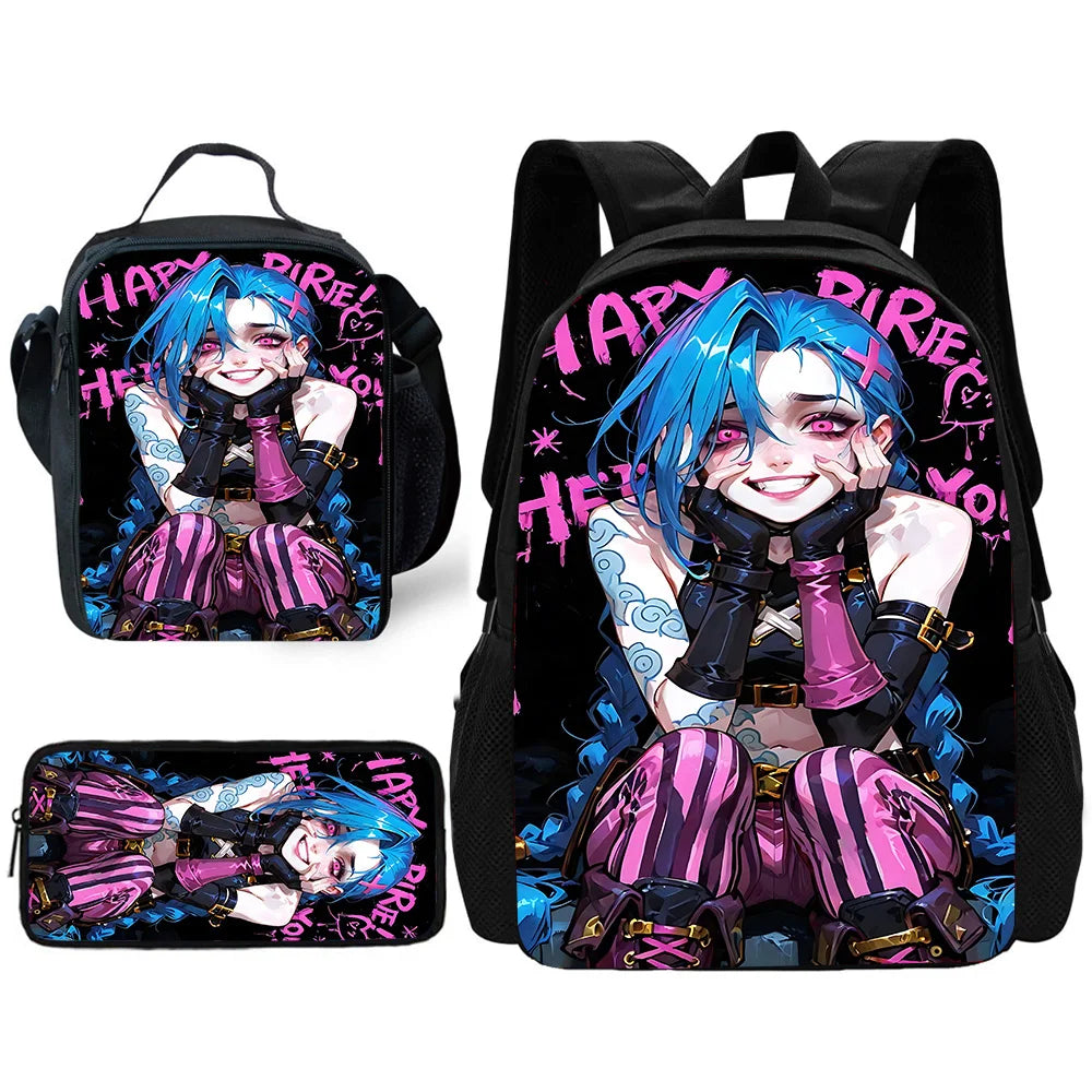 Sac à dos Graffiti J-JinxS enfant | Ensemble sac école trousse lunch bag