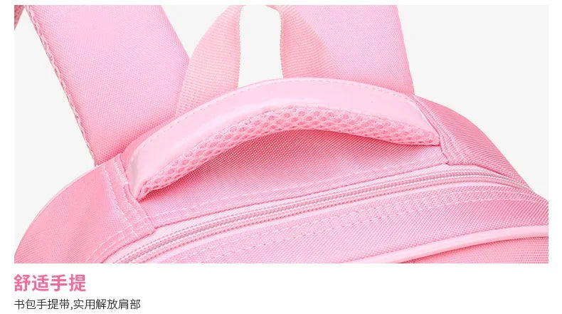 Sac à dos style coréen ergonomique fille | Sac école primaire pois nœud