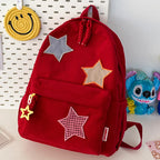 Sac à dos femme grande capacité | Sac école lycée corduroy tendance