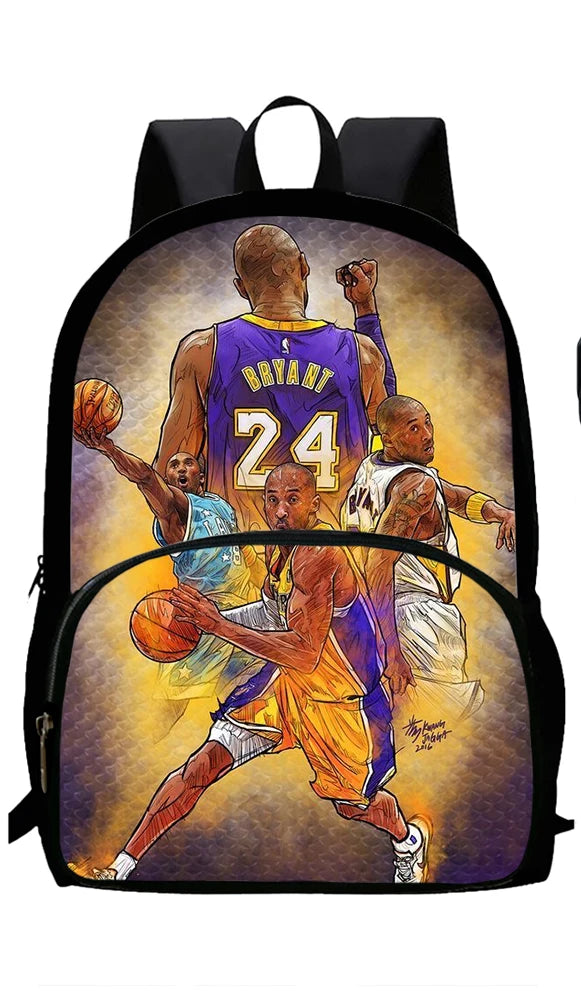 Ensemble sac à dos Kobe Bryant enfant | Sac école basketball 1-3 pièces