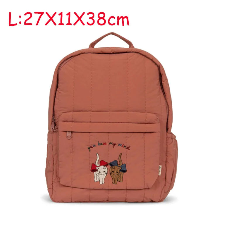 Sac à dos parent-enfant cerise citron | Sac maternelle coton unisexe cadeau