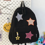Sac à dos femme grande capacité | Sac école lycée corduroy tendance