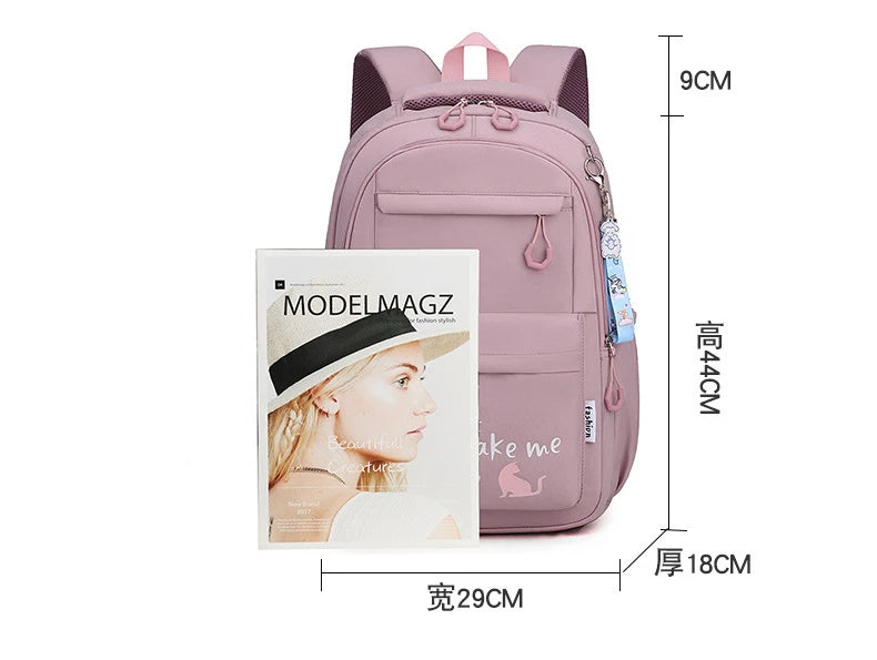 Sac à dos fille ado kawaii | Sac école primaire lycée rose tendance