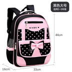Sac à dos style coréen ergonomique fille | Sac école primaire pois nœud