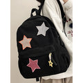 Sac à dos femme grande capacité | Sac école lycée corduroy tendance