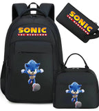 Ensemble sac à dos Sonic camouflage | Sac école spacieux enfant 3-12 ans