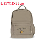 Sac à dos parent-enfant cerise citron | Sac maternelle coton unisexe cadeau