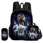 Ensemble sac à dos Mbappé 3 pièces | Sac école football enfant cadeau