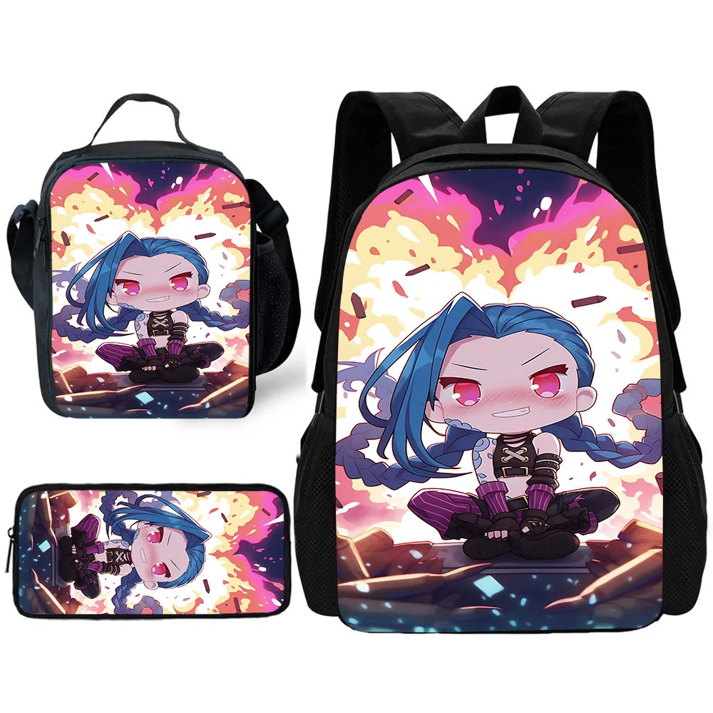 Sac à dos Graffiti J-JinxS enfant | Ensemble sac école trousse lunch bag