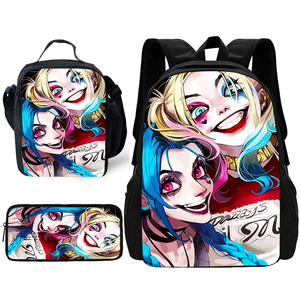 Sac à dos Graffiti J-JinxS enfant | Ensemble sac école trousse lunch bag
