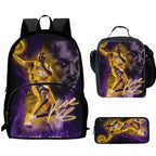 Ensemble sac à dos Kobe Bryant enfant | Sac école basketball 1-3 pièces