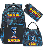 Ensemble sac à dos Sonic camouflage | Sac école spacieux enfant 3-12 ans