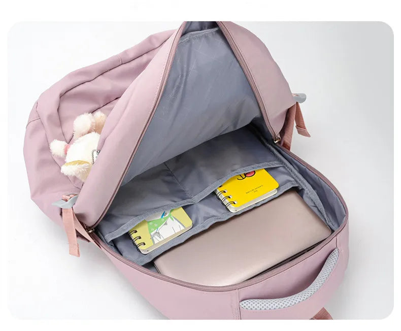 Sac à dos fille ado kawaii | Sac école primaire lycée rose tendance