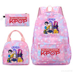 Ensemble sac à dos K-Pop Demon Hunters | Sac école adolescent 3 pièces