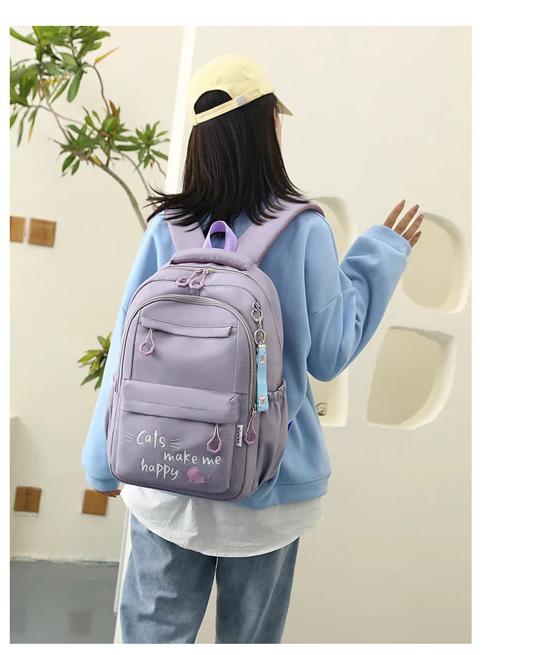 Sac à dos fille ado kawaii | Sac école primaire lycée rose tendance