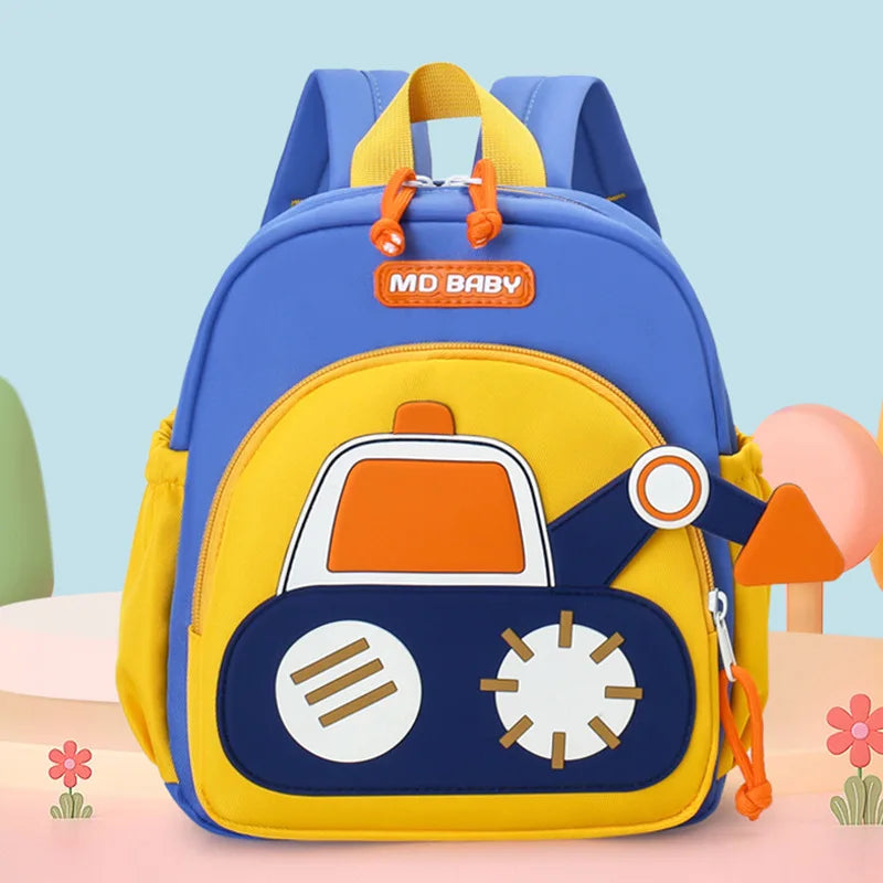 Sac à dos tractopelle enfant | Sac école maternelle camion