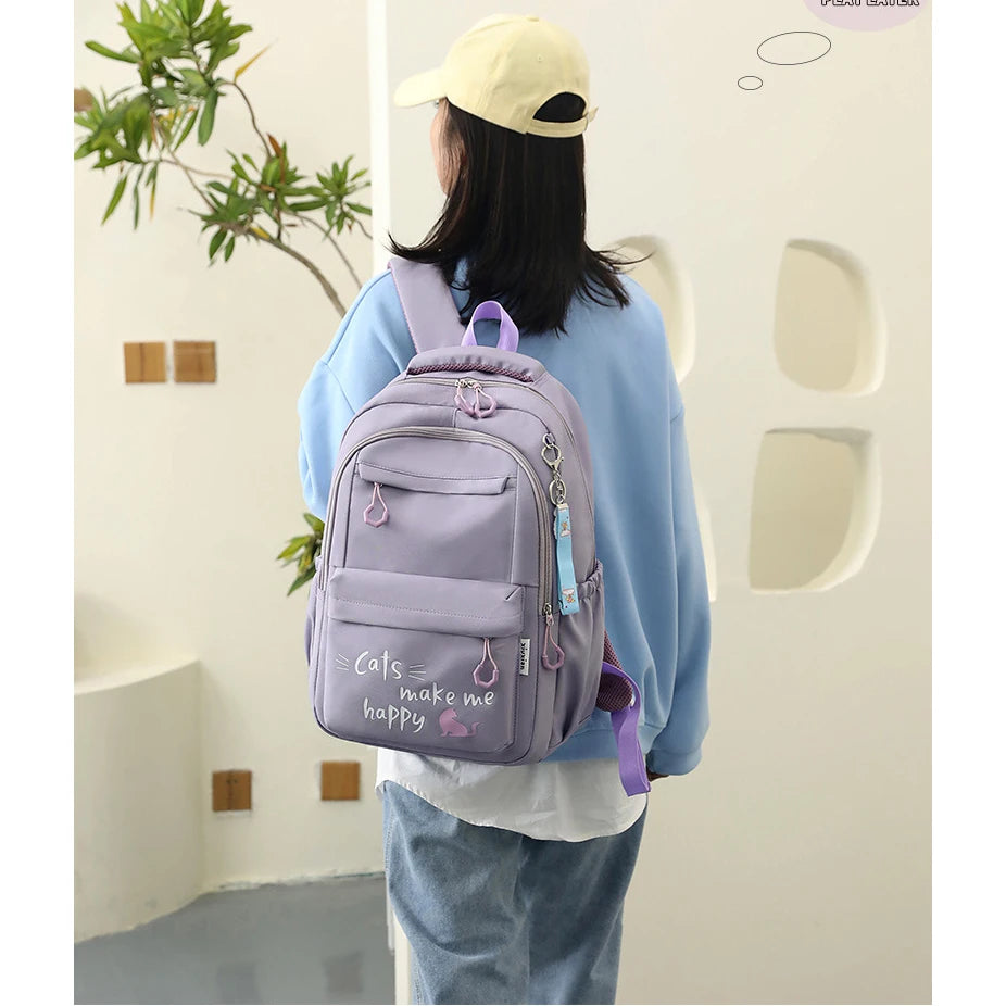 Sac à dos fille ado kawaii | Sac école primaire lycée rose tendance