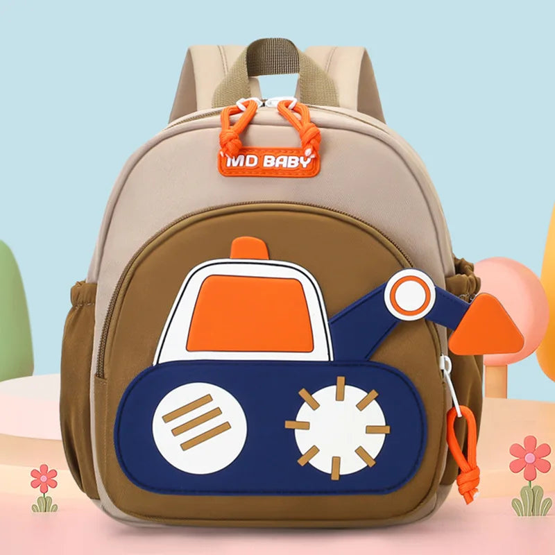 Sac à dos tractopelle enfant | Sac école maternelle camion