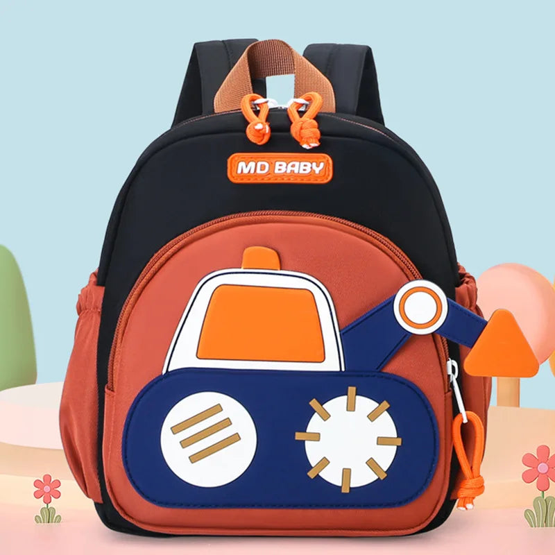 Sac à dos tractopelle enfant | Sac école maternelle camion