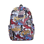 Sac à dos graffiti lycéen grande capacité | Sac école ado tendance 2025