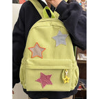 Sac à dos femme grande capacité | Sac école lycée corduroy tendance