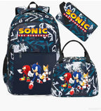 Ensemble sac à dos Sonic camouflage | Sac école spacieux enfant 3-12 ans