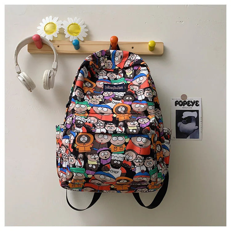 Sac à dos graffiti lycéen grande capacité | Sac école ado tendance 2025