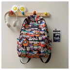 Sac à dos graffiti lycéen grande capacité | Sac école ado tendance 2025