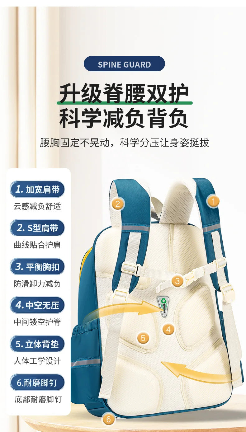Sac à dos orthopédique imperméable enfant | Sac école Oxford garçon fille