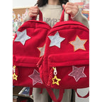 Sac à dos femme grande capacité | Sac école lycée corduroy tendance