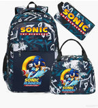 Ensemble sac à dos Sonic camouflage | Sac école spacieux enfant 3-12 ans