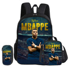 Ensemble sac à dos Mbappé 3 pièces | Sac école football enfant cadeau