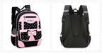 Sac à dos style coréen ergonomique fille | Sac école primaire pois nœud