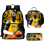 Ensemble sac à dos Kobe Bryant enfant | Sac école basketball 1-3 pièces
