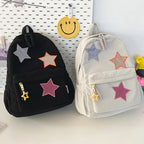 Sac à dos femme grande capacité | Sac école lycée corduroy tendance