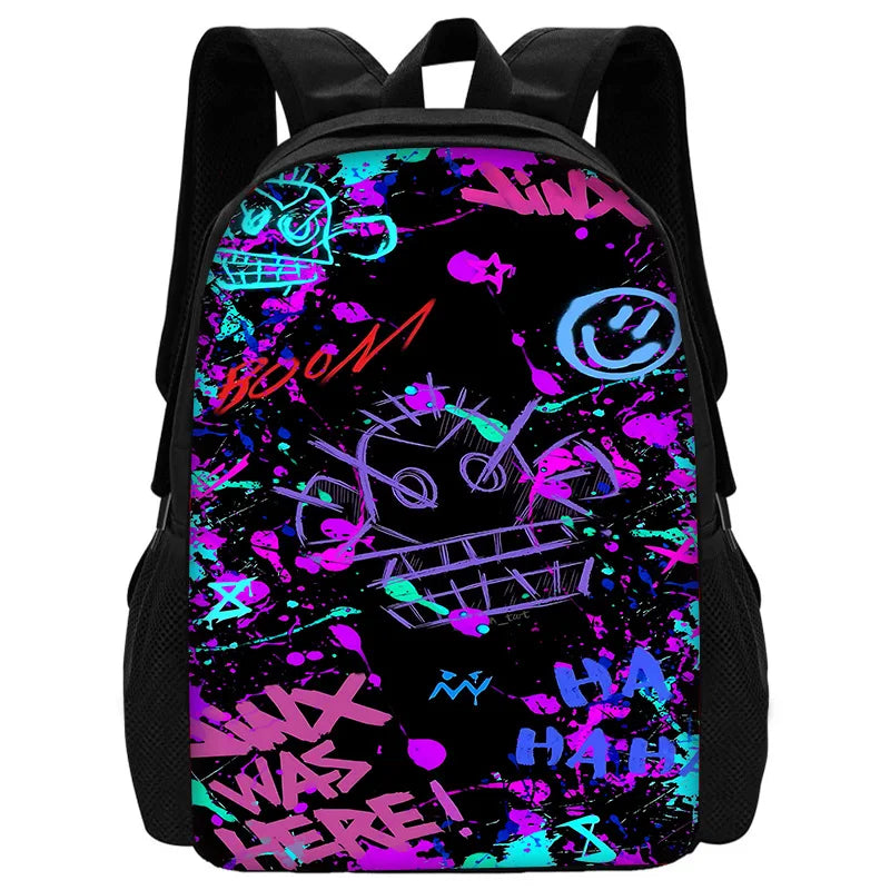 Sac à dos Graffiti J-JinxS enfant | Ensemble sac école trousse lunch bag